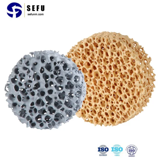 Refractory Porous Plate High Porosity Sic Foam Alumina Ceramic Filter for Casting Filtration